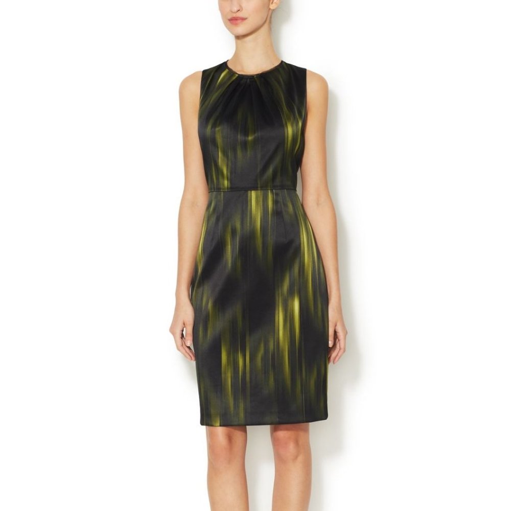 *NWT* Elie Tahari | Rosario Striped Sheath Dress | Sz 14